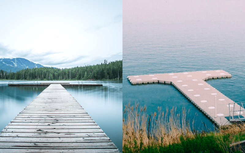 The main differences between a floating dock and a stationary dock