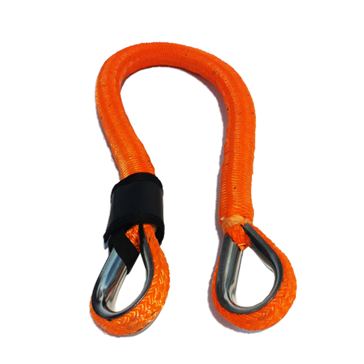 Elastic anchor rope designed to adapt to fluctuating water levels, offering stability and strength in various weather conditions. Can be used side by side or end to end for enhanced capacity.