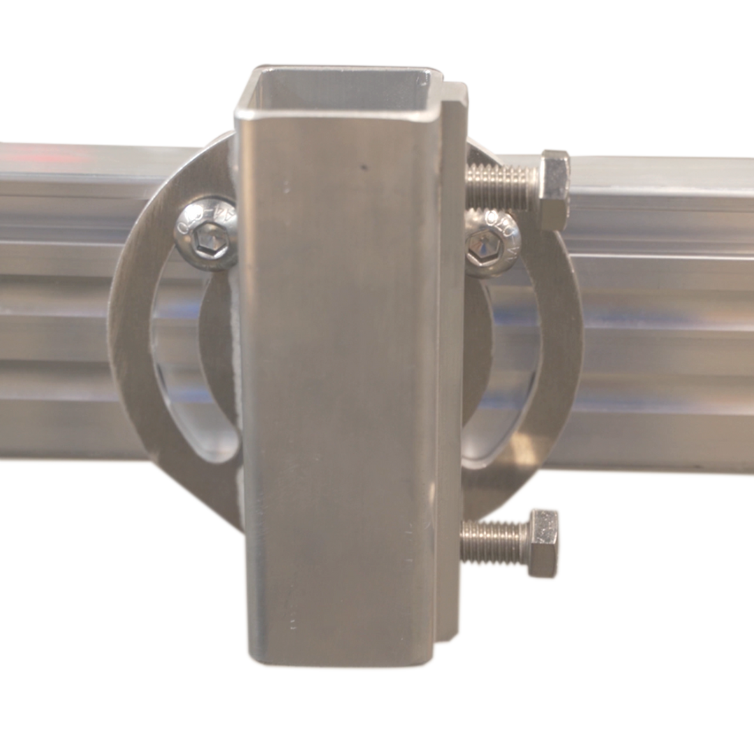 Modular dock leg support - aluminum