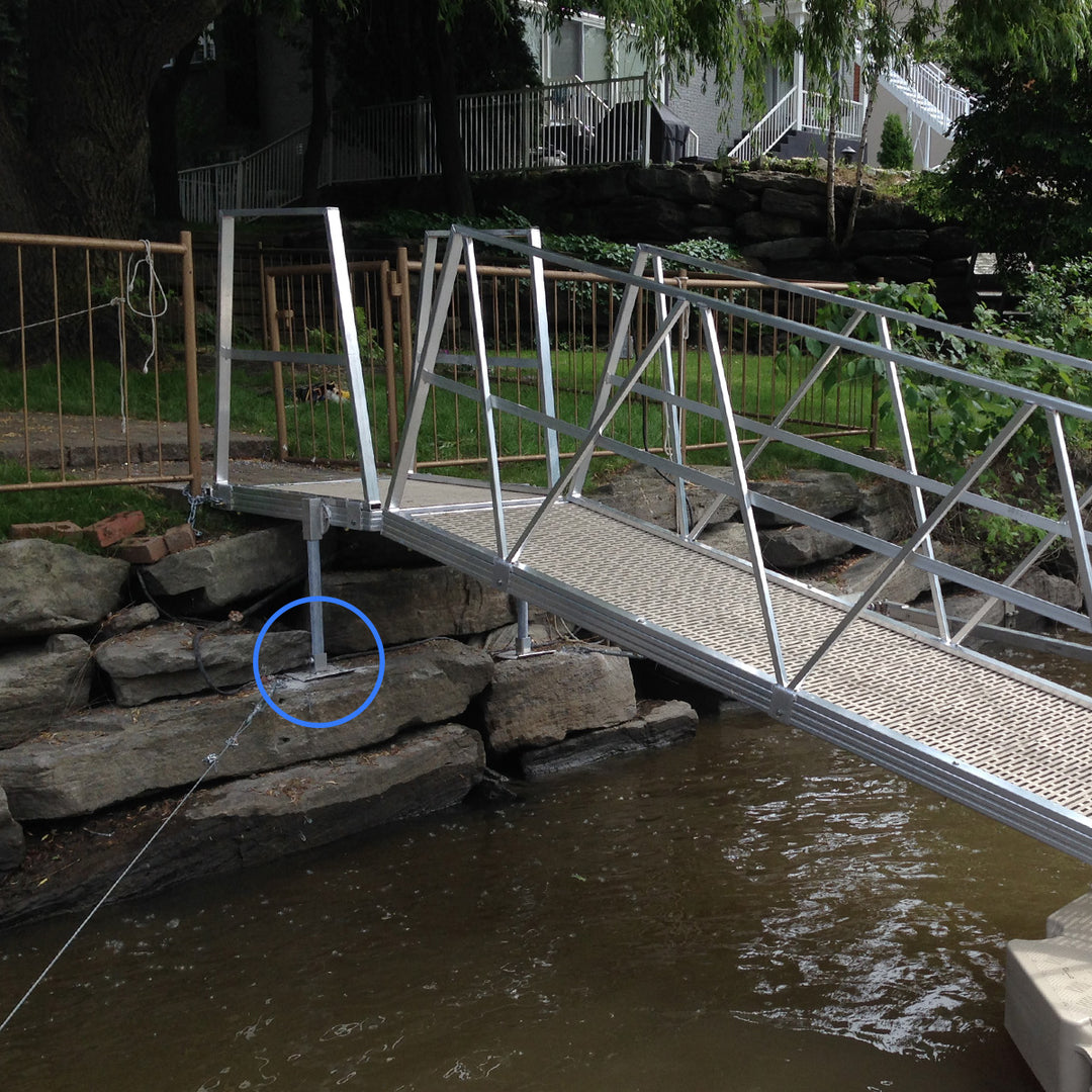 Dock leg pad for 1 11/16 inch pile