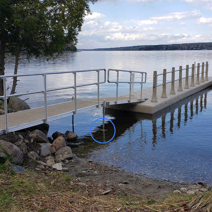 Dock leg pad for 1 11/16 inch pile