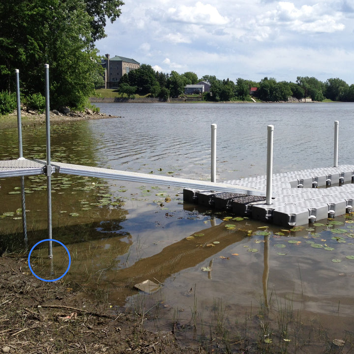 Dock leg pad for 1 11/16 inch pile