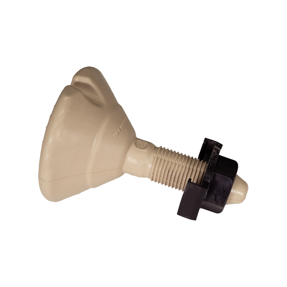 Black sliding nut by Candock, designed to secure connections on modular systems