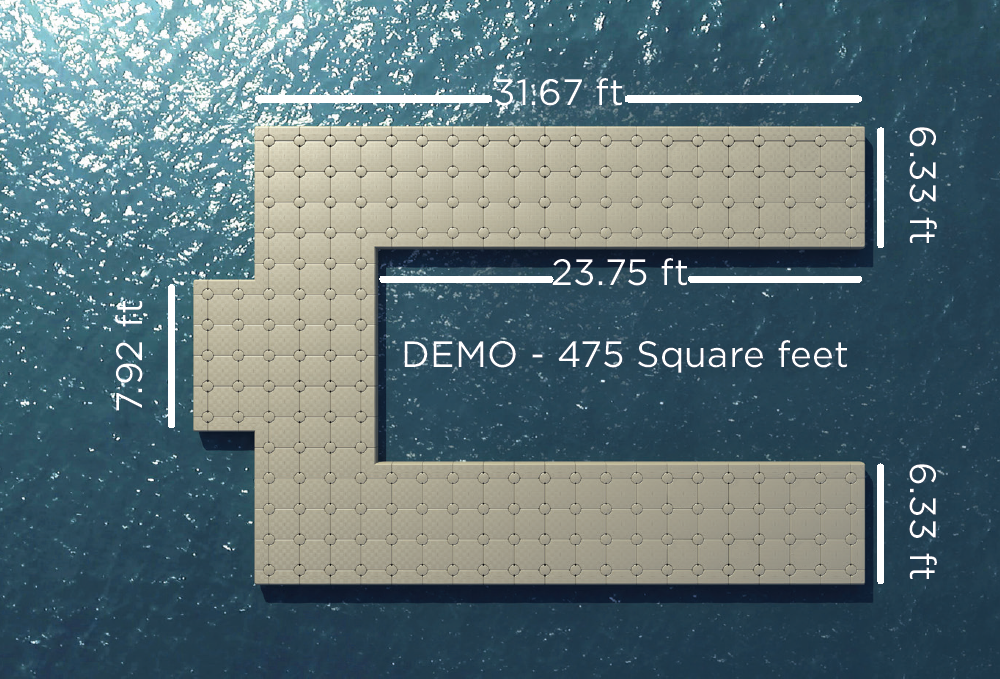 Quai en forme de « U » – 475 pi²