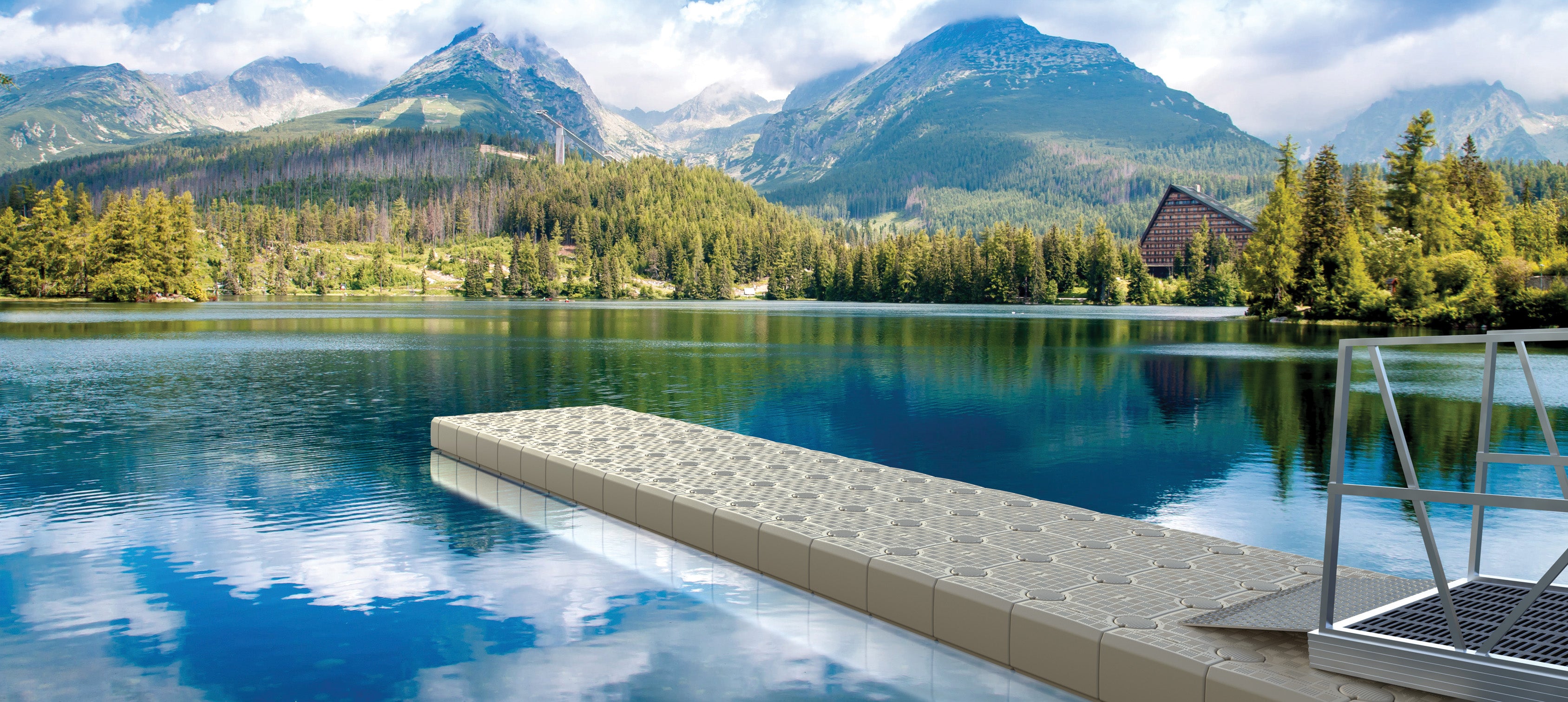 Candock 6'x30' Linear Dock Kit 189 sq ft Modular Floating Dock