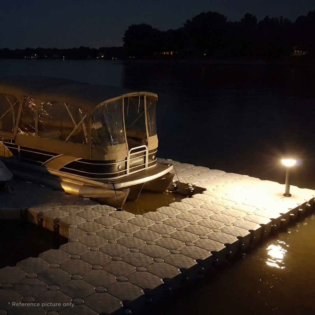 Solar Post light on connecting pin