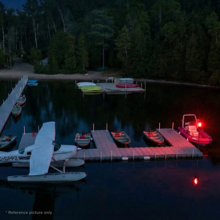 Solar Marine Light on connecting pin